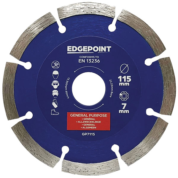 EdgePoint GP7115 General-Purpose Diamond Blade 115mm