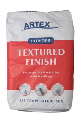 Artex Textured Finish Powder Finishing Coat - 25kg White 5200572306