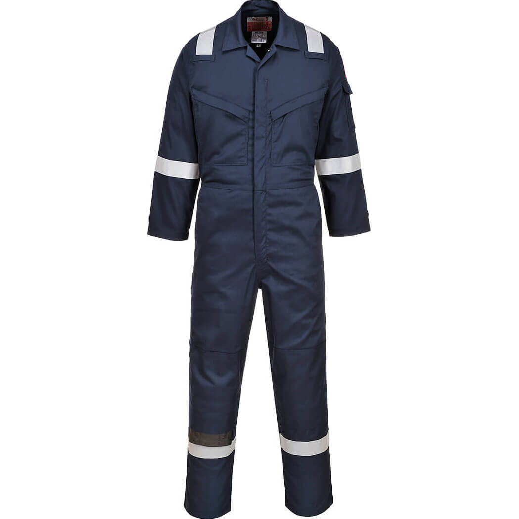 Bizflame Portwest FR22 Insect Repellent Flame-Resistant Coverall Size: 3XL, COLOUR: Navy