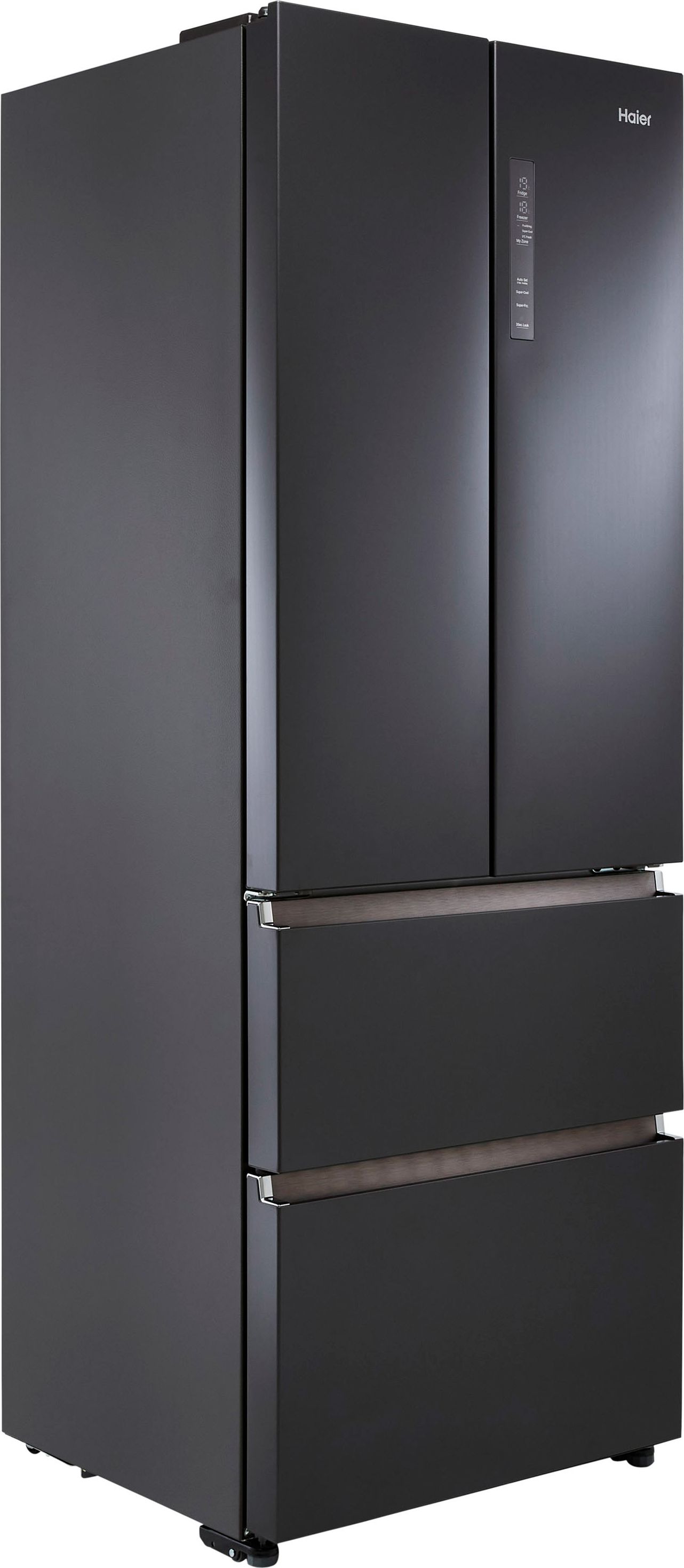 Haier HFR5719ENPB Frost Free American Fridge Freezer - Slate Black - E Rated