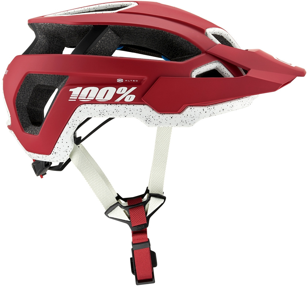  Altec Casco da bicicletta, nero-rosso per uomo