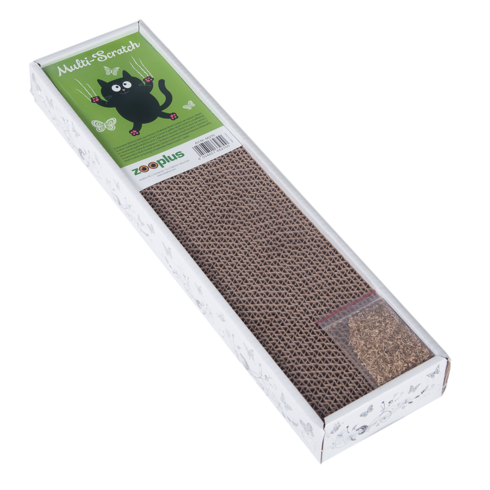 Zooplus Exclusive Multi-Scratch Cardboard Scratching Pad - 47 x 12 x 5 cm (L x W x H)