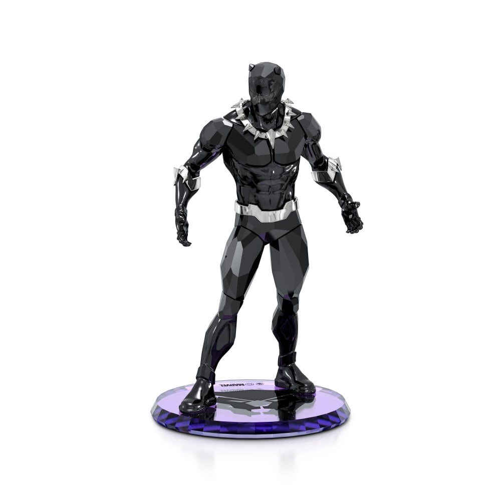 Swarovski Black Panther Black Crystal Sculpture 5645683