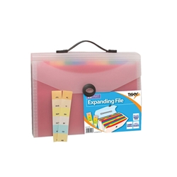 Tiger Tiger 26 Part Expanding File A4 with Handle, Clear | Filing & Folders > Expanding Files > Expanding Files