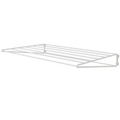 B&Q Twinslot White Wall-Mounted Laundry Airer