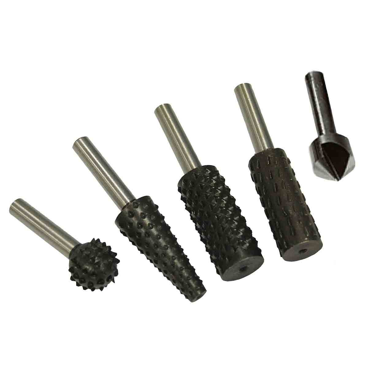  5 Piece Rotary Rasp and Countersink Set