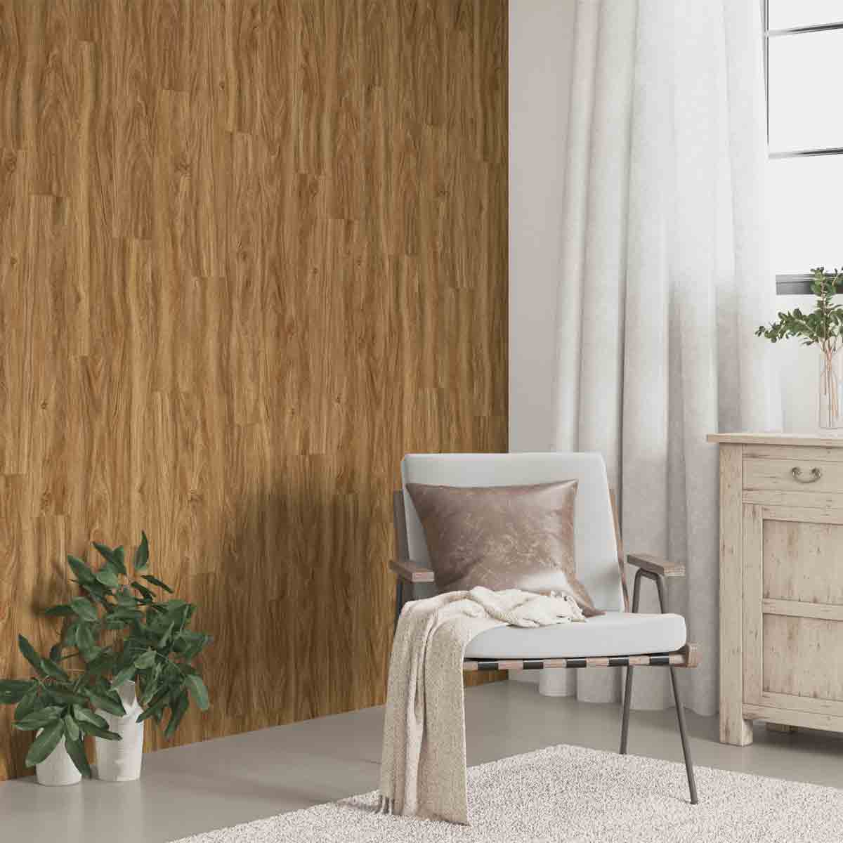 VidaXL Wall Panels Wood Look Brown Pvc 4.12 M²