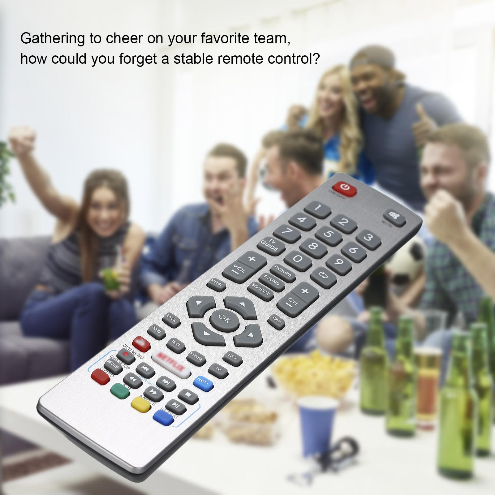 TV Remote Control Replacement for Sharp Aquos Remote Controller Smart Replacement Portable Size silver