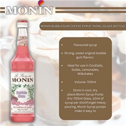 Monin Bubble Gum Syrup | 70cl