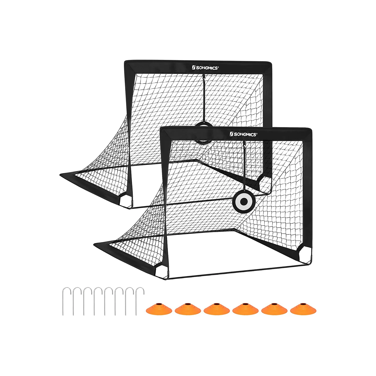 SONGMICS Set of 2 Pop-Up Soccer Goals
