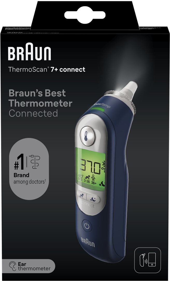 Braun Thermoscan 7 Connect Ear Thermometer - Blue, Blue
