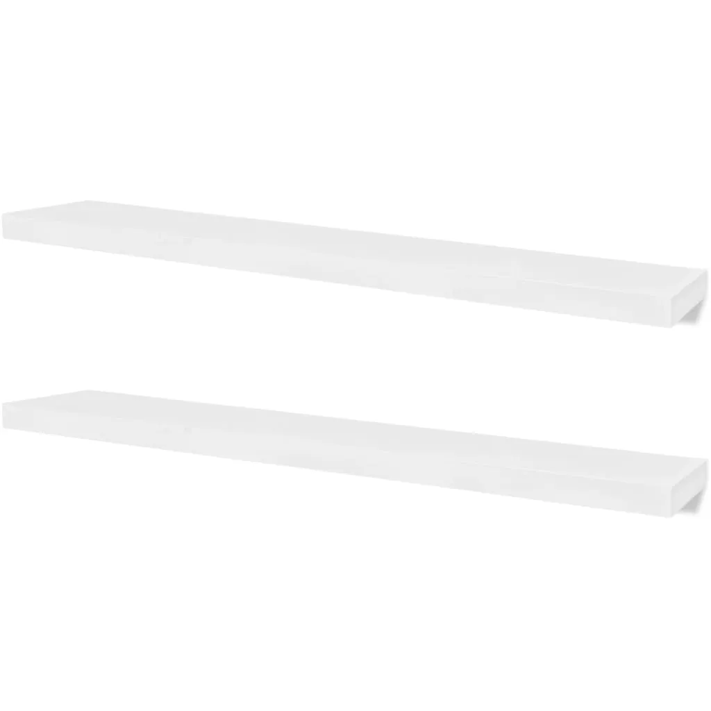 VidaXL Wall Shelves 4 pcs White 120 cm