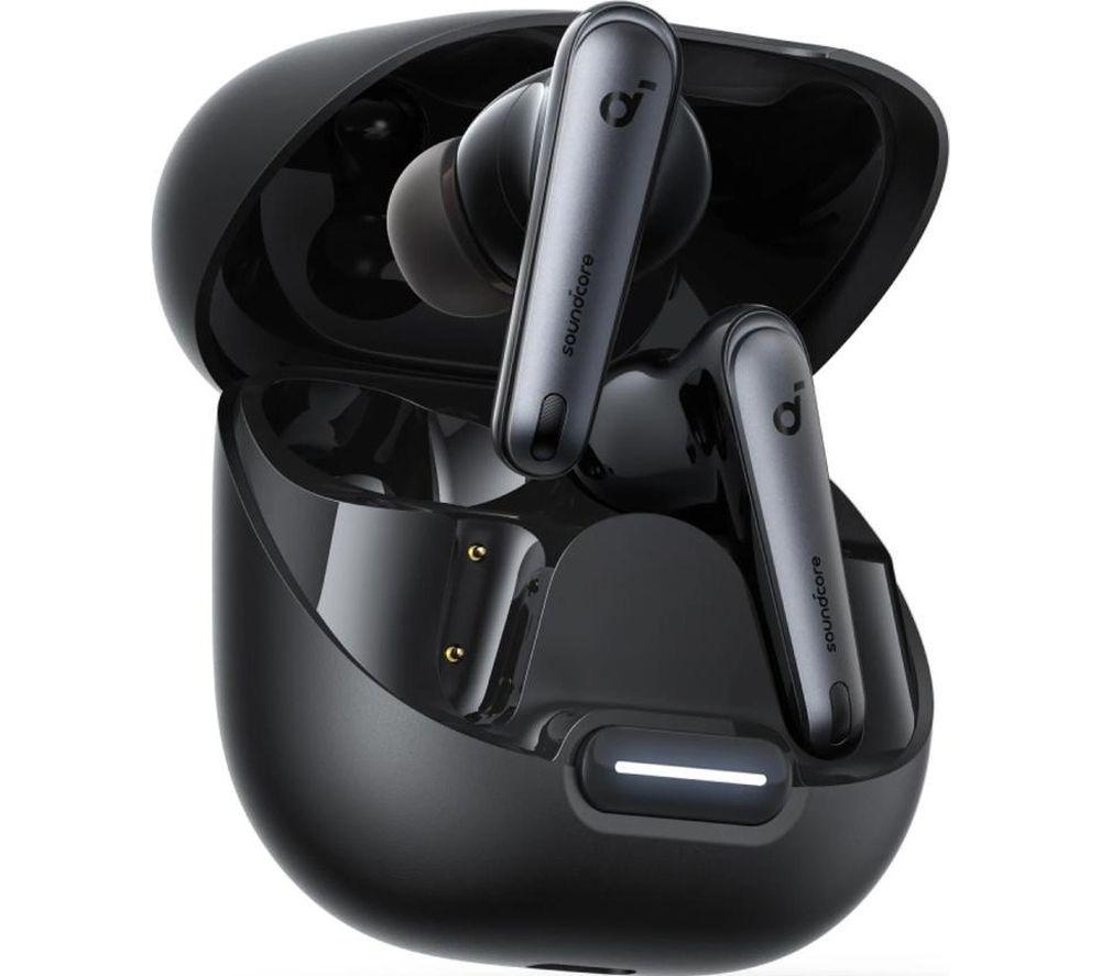 SoundCore Liberty 4 NC Wireless Bluetooth Noise-Cancelling Earbuds - Velvet Black, Black