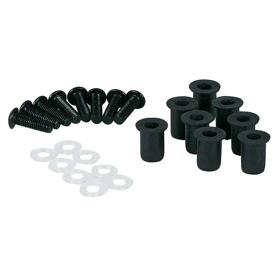 Aluminium cladding screws with M5 rubber nuts