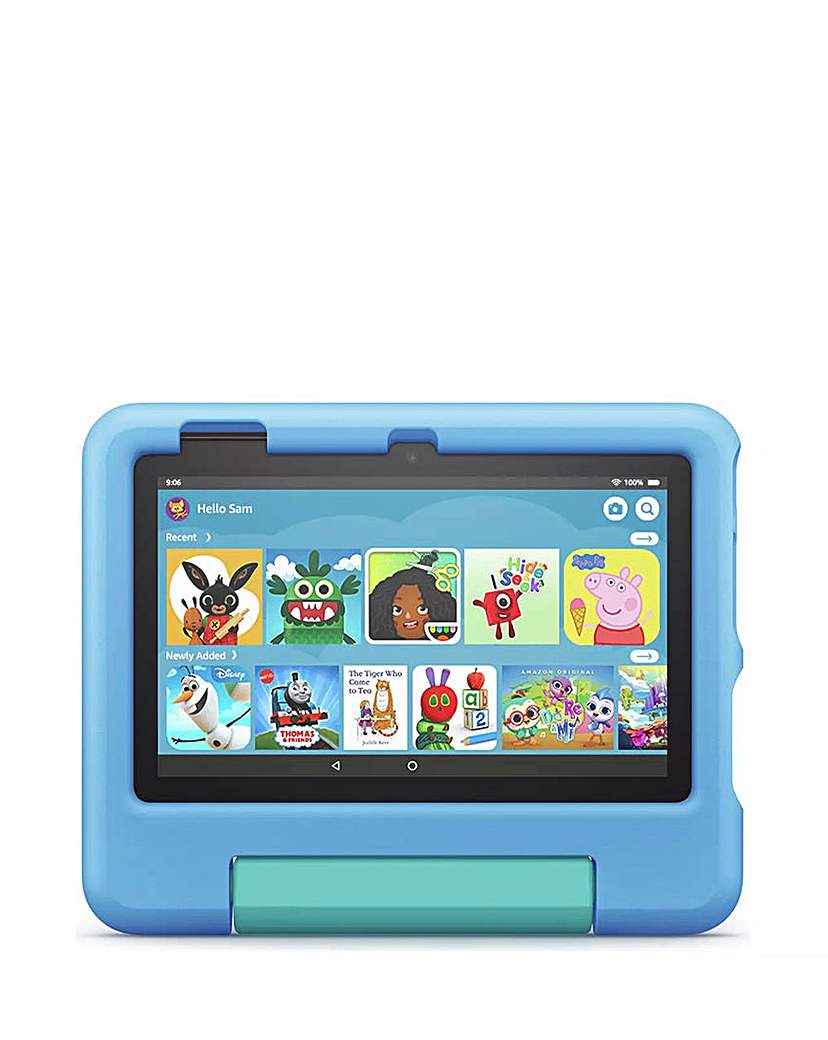Amazon Fire 7 Kids 7" 16GB WiFi Tablet with Alexa [2022] - Blue
