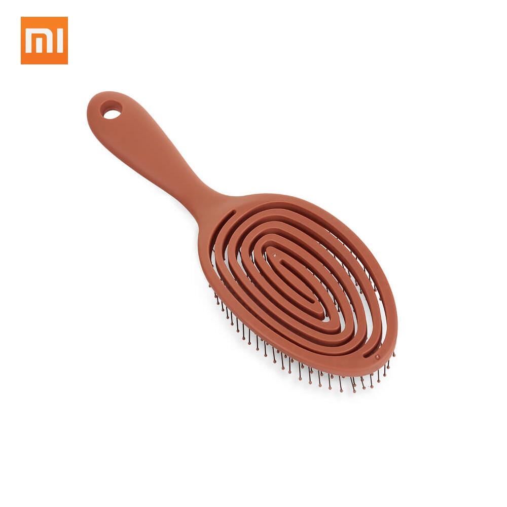 Beautyyy Relaxing Elastic Massage Comb Portable Hair Brush Massage Brush Anti-static Magic Brushes Head Combs red