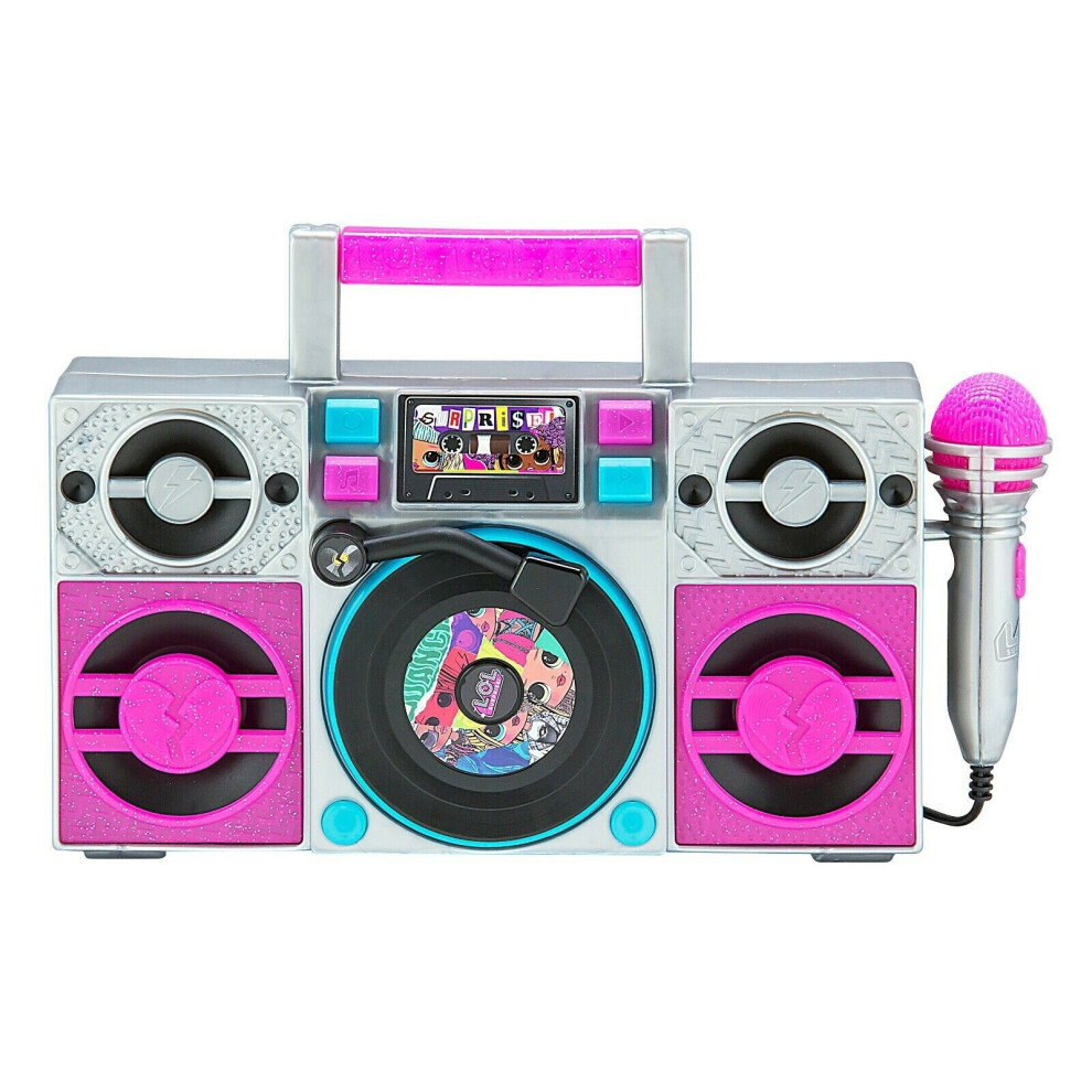 EKids LOL Surprise! Remix LL-115 Sing-Along Boombox - Silver & Purple, Purple,Silver/Grey,Pink