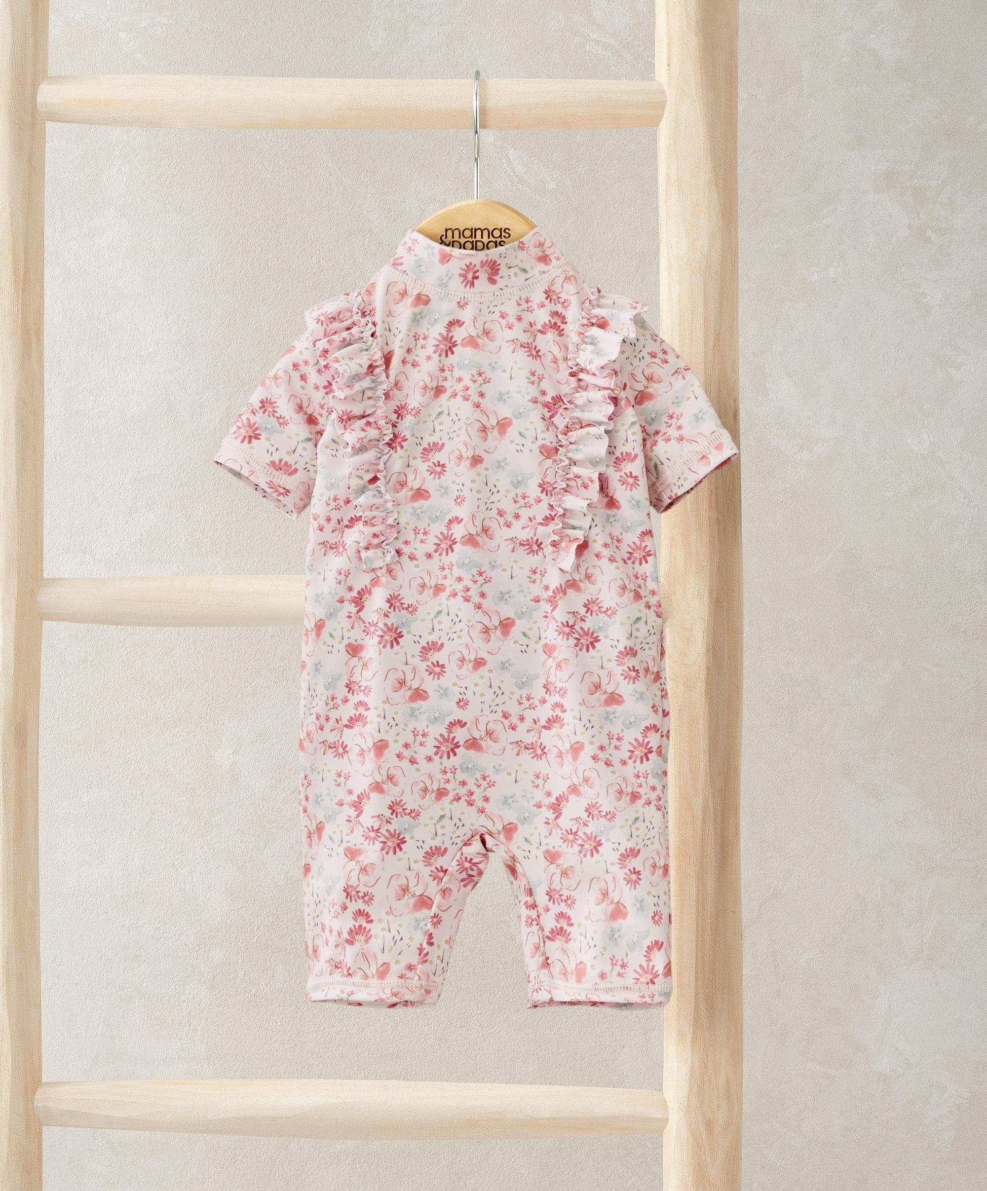 Mamas & Papas Short Sleeve Floral Rashsuit