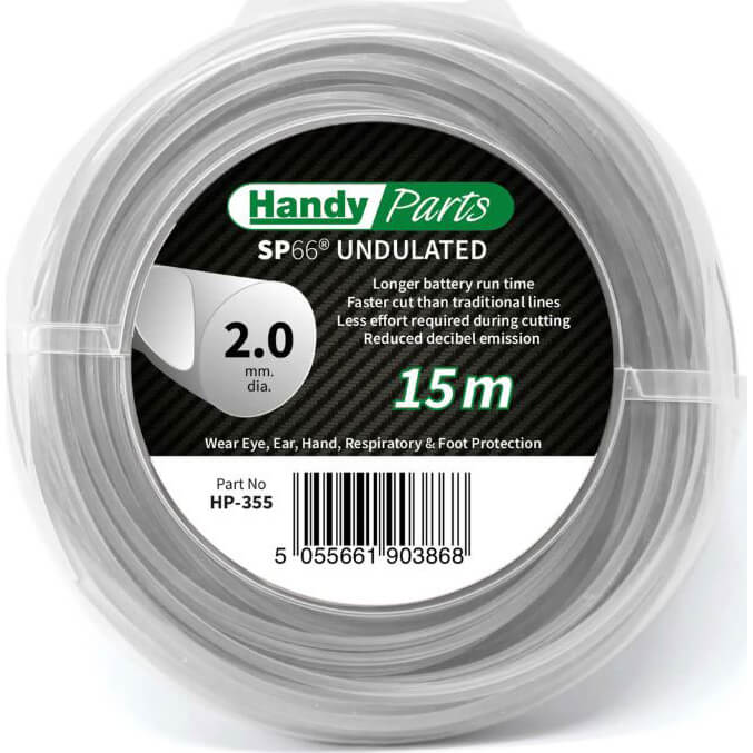 Handy SP66 Undulated Nylon Line for Cordless Grass Trimmers 2mm 15m