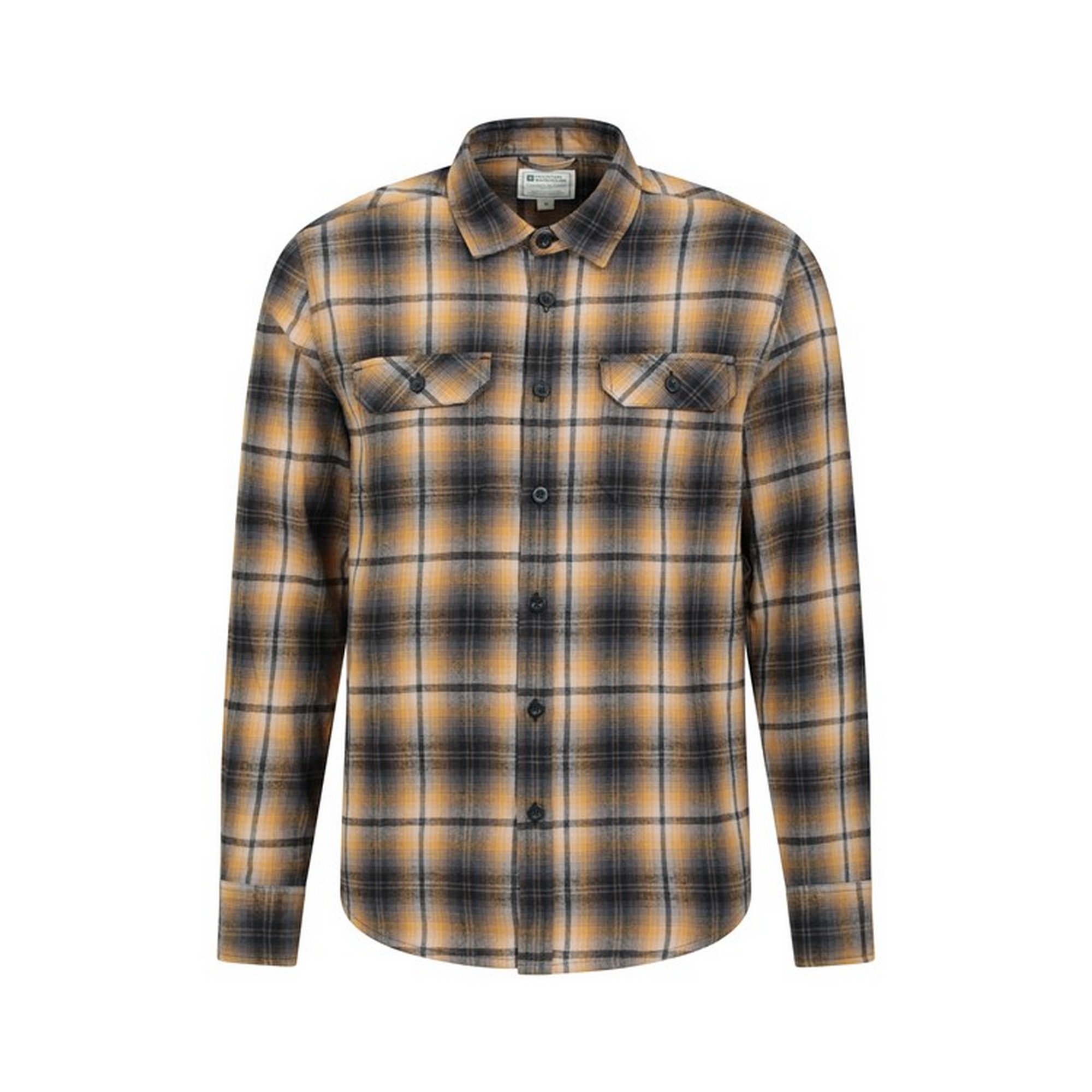 Mountain Warehouse Men's Mens Trace Flannel Long-Sleeved Shirt - Yellow