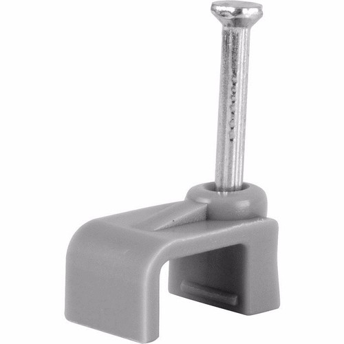 Zexum Grey Flat T&E Cable Clips (100 Pack) - 2.5mm
