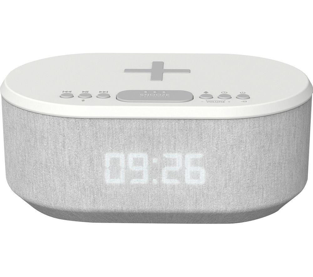 I-BOX Dawn 79224PI/03 FM Bluetooth Clock Radio - White, White