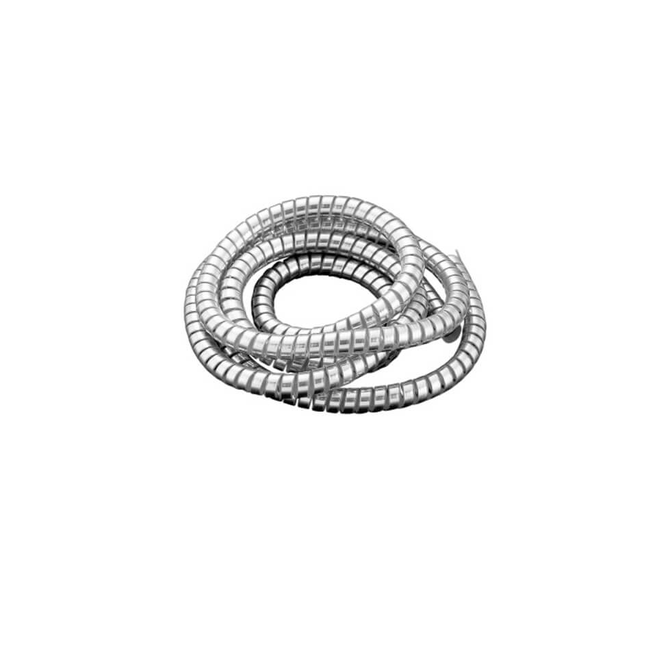 HIGHWAY HAWK Bowden cable cover chrome-plated, 1.50 metres, inside diameter 6.2 mm, silver, silver