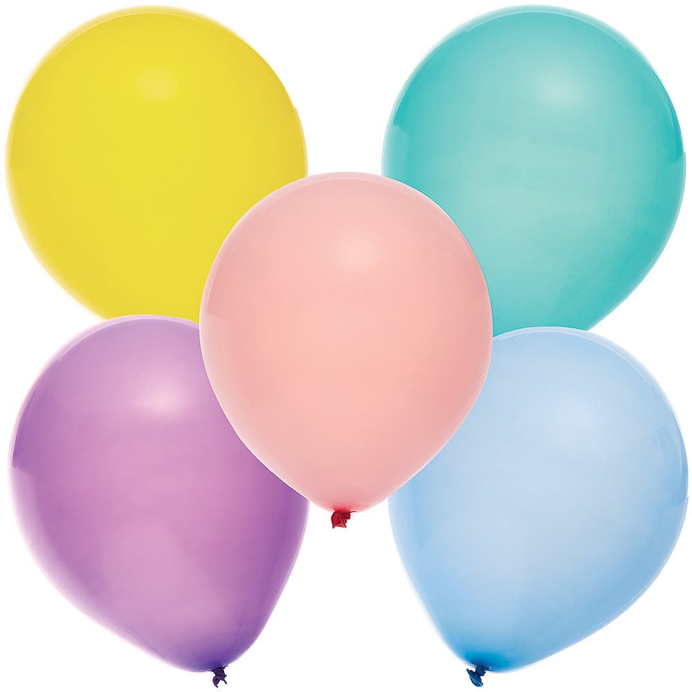 Baker Ross Pastel Coloured Party Balloons (Pack of 30) Party Supplies