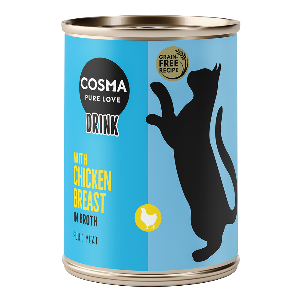 Cosma 12 x 100g Drink Cat Treats - 10 + 2 Free! * - Chicken Breast (12 x 100g)