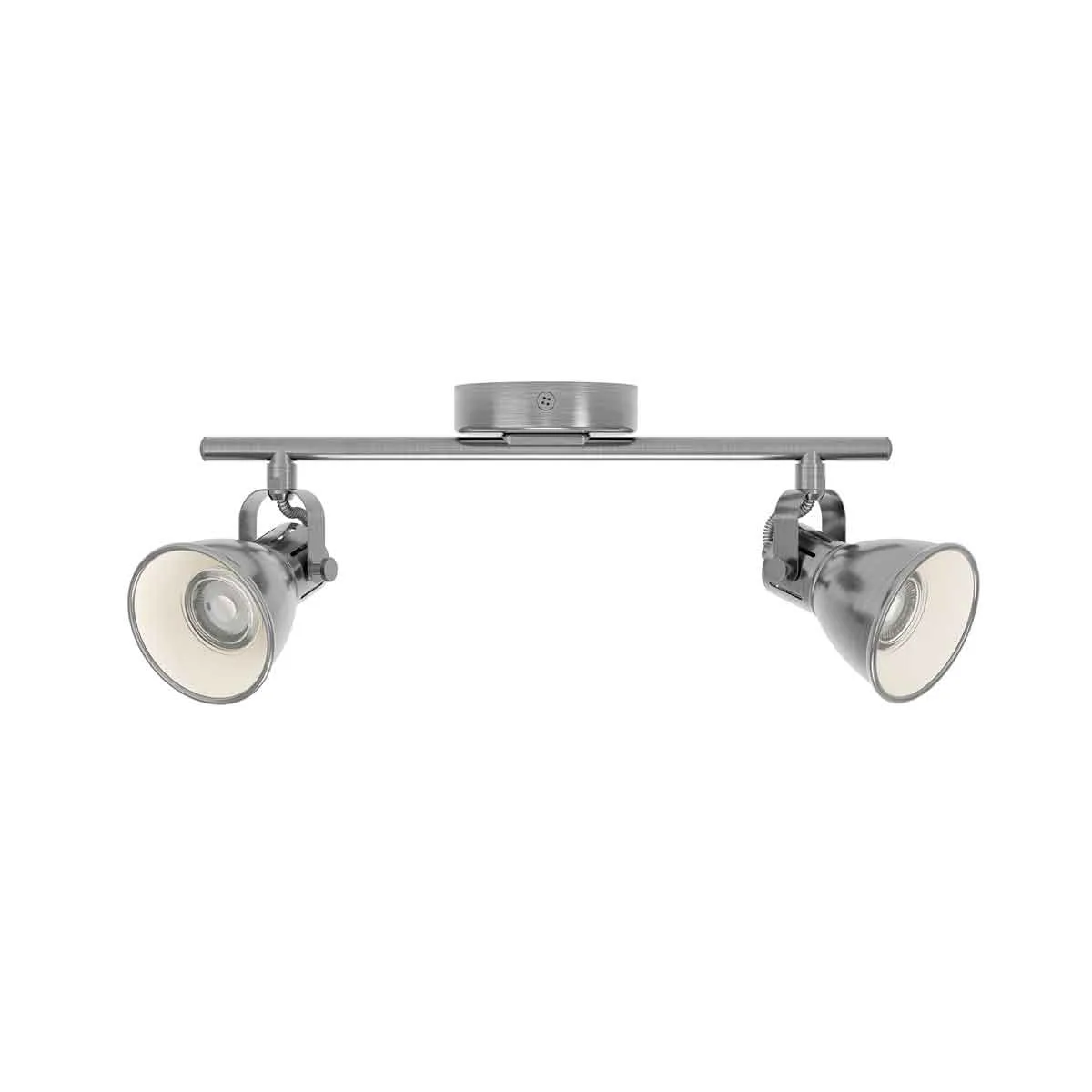 Discovery Lighting Admiral Table Lamp in White and Satin Nickel Finish