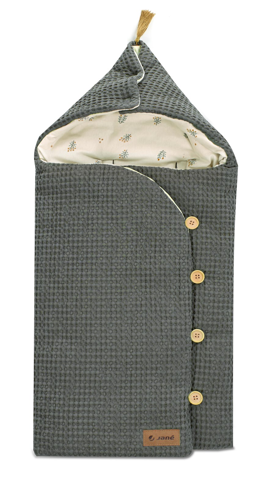  Mims+ Baby Blanket Shawl with Hood - Botanic