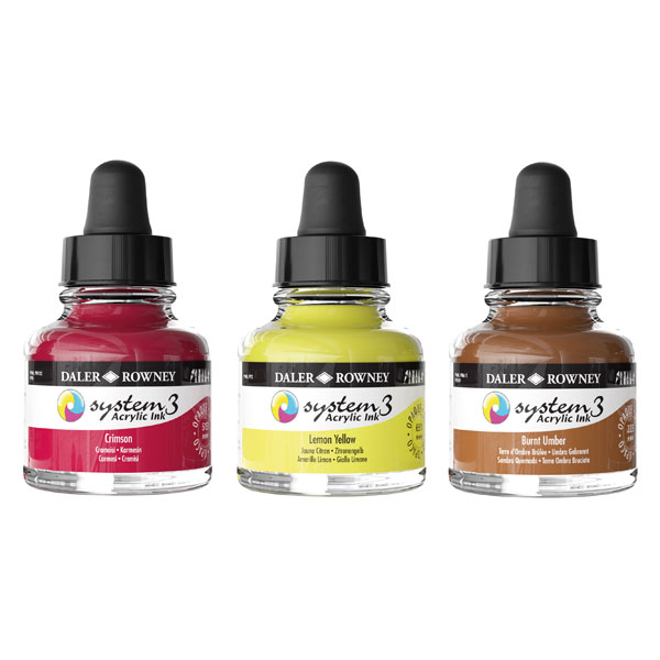 Daler-Rowney System3 Ink 29.5ml Gold Imit