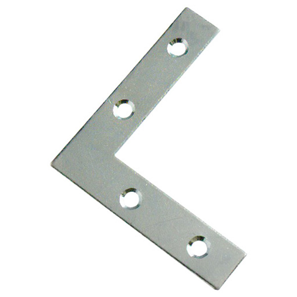 DIY Direct Flat Corner Brackets, BZP 50mm (10 Pack)