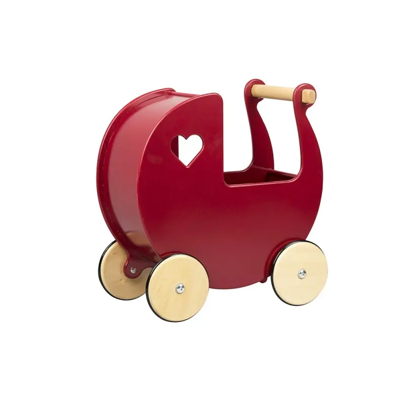 Moover Doll's Pram- Red MDF