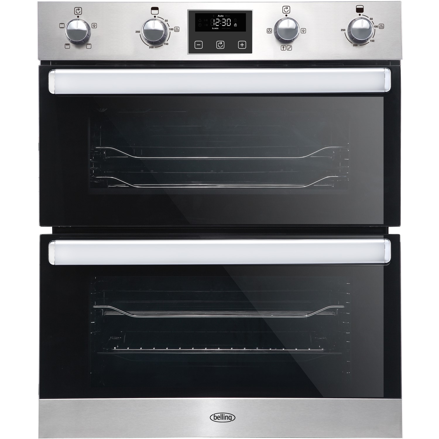 Belling BI702FPCT Built Under Electric Double Oven - Stainless Steel - A/A Rated