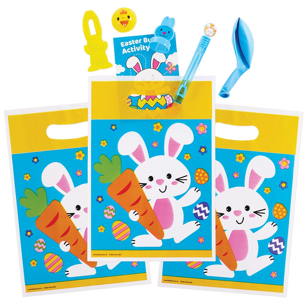 Baker Ross Easter Party Loot Bags (Pack of 10) Easter Craft Supplies