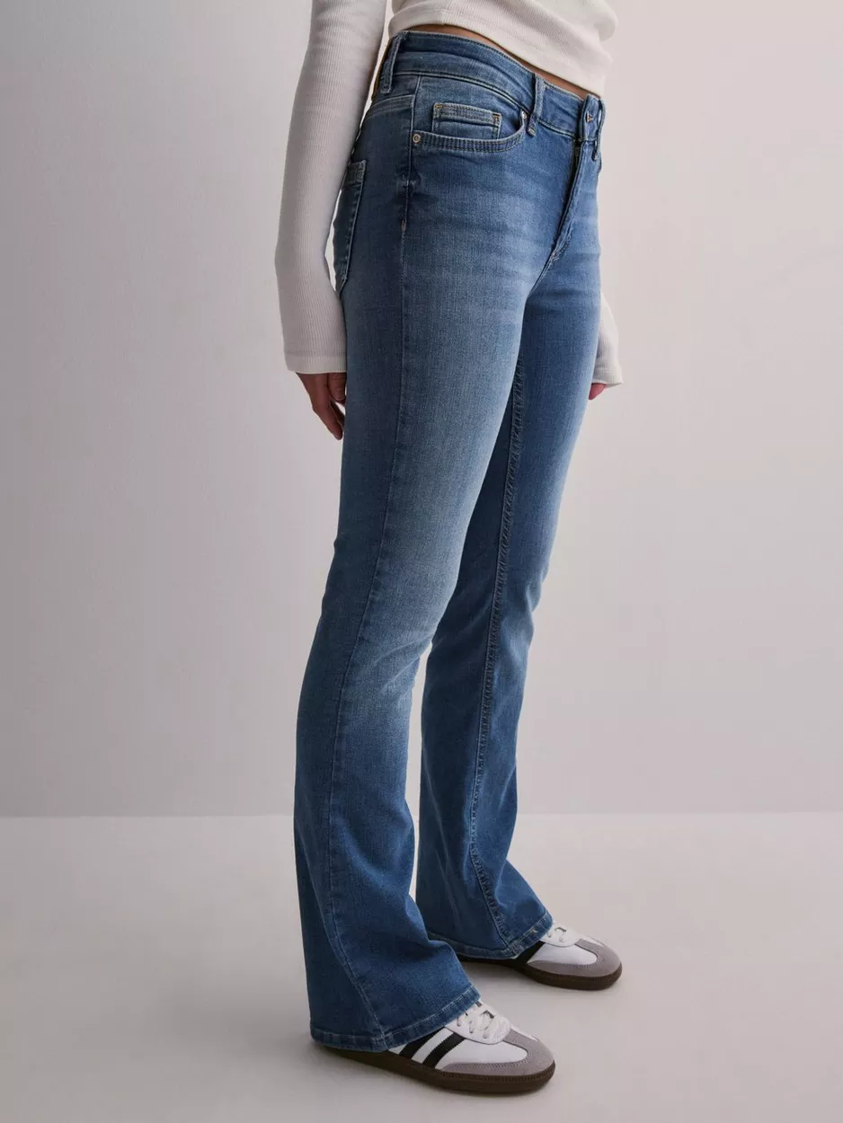 Only Mid Rise Flared Jeans