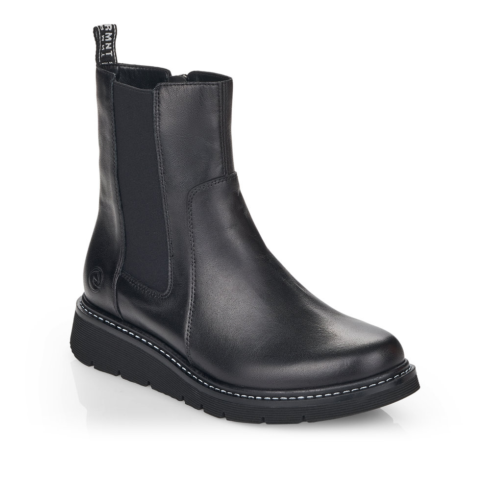 Remonte Brace Womens Chelsea Boots Colour: Black, Size: 4 / 37