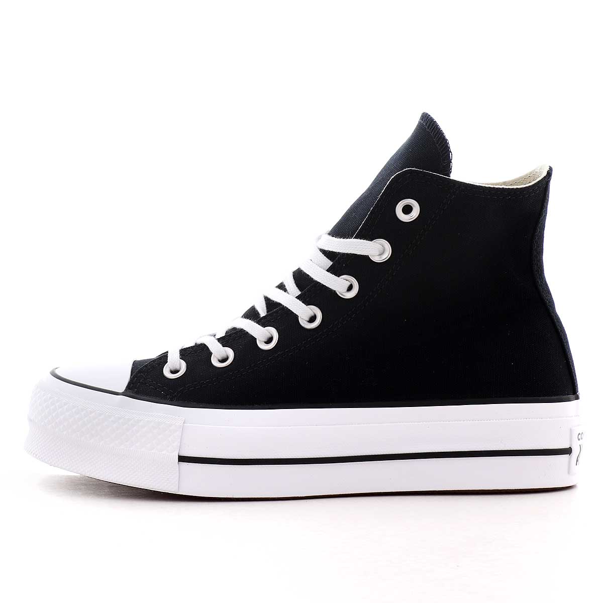 Converse Women's Black All Star Lift Hi Trainers, Size: 3.5