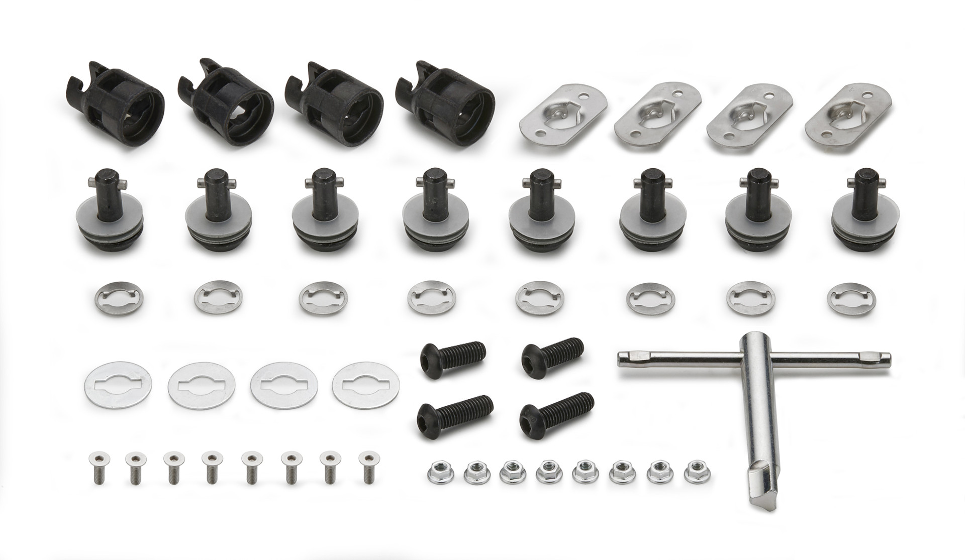 Kit di conversione porta valigie laterali in porta valigie laterali Rapid Fitting, per vari tipi di veicoli. Modelli (vedi sotto) Kit di conversione portavaligie laterali