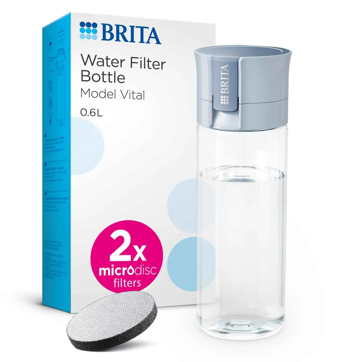 Brita Water Filter Bottle Vital Light Blue