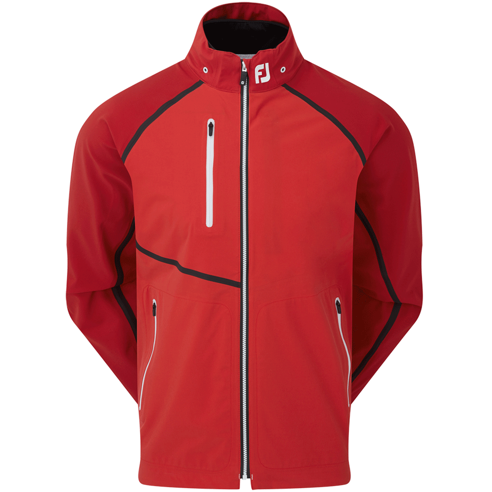 Footjoy Men`s HydroTour Waterproof Golf Jacket, Mens, Red, Small | American Golf