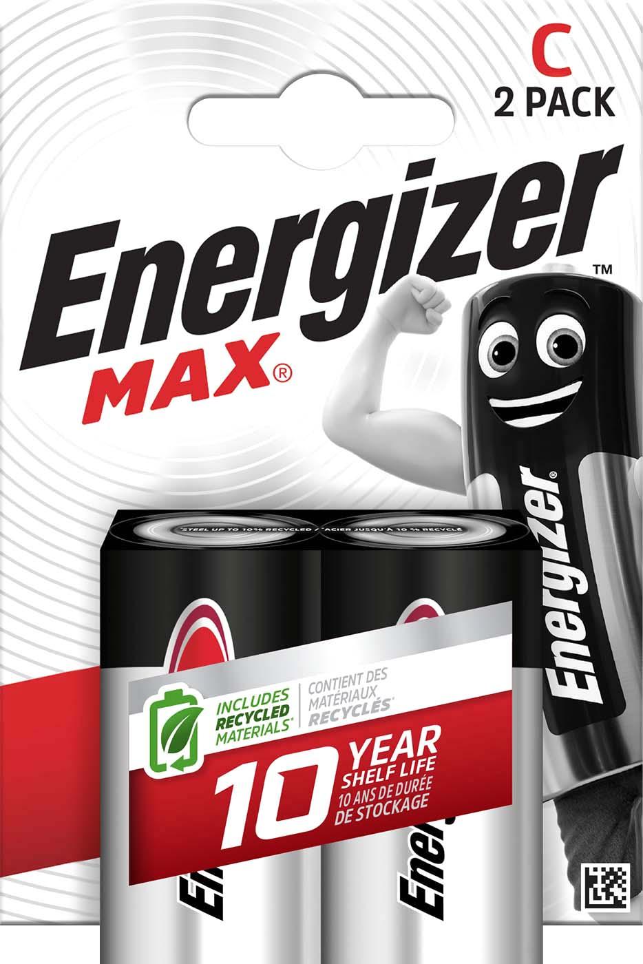 Energizer Piles C LR14 max - blister de 2