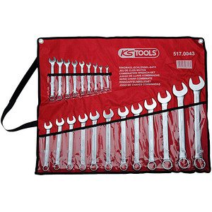KS Tools Combination Wrench Set 21pcs with Storage Case 6-32mm