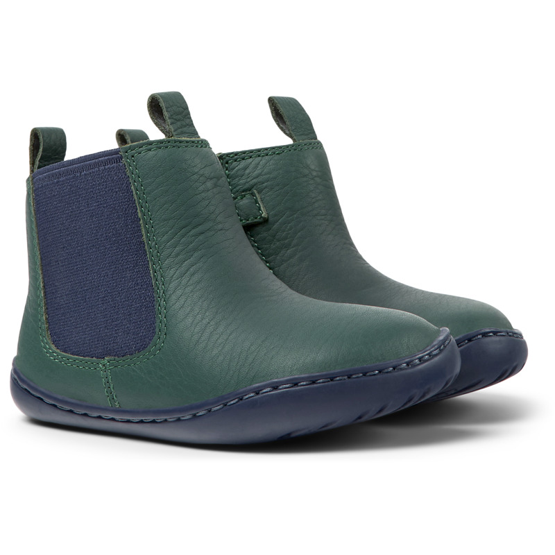 Camper Peu - Boots For Unisex - Green, Size 4.5, Smooth Leather