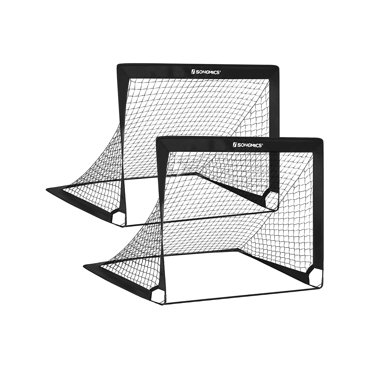SONGMICS Set of 2 Portable Soccer Net