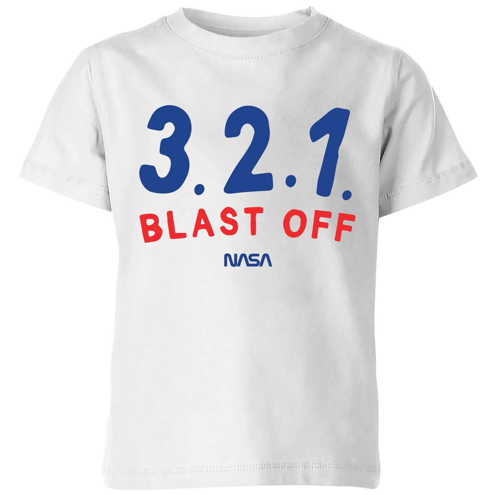 NASA NASA Space Cadets 321 Blast Off Kids' T-Shirt - White - 3-4 Years - White | kids