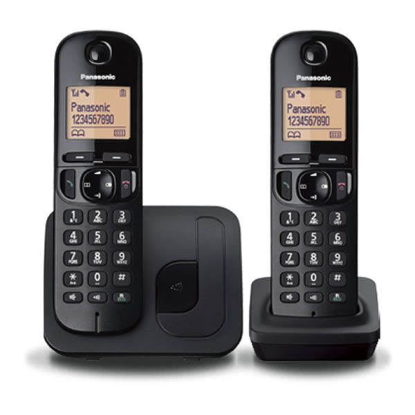 Panasonic KX-TGC212EB Cordless Telephone with Caller ID