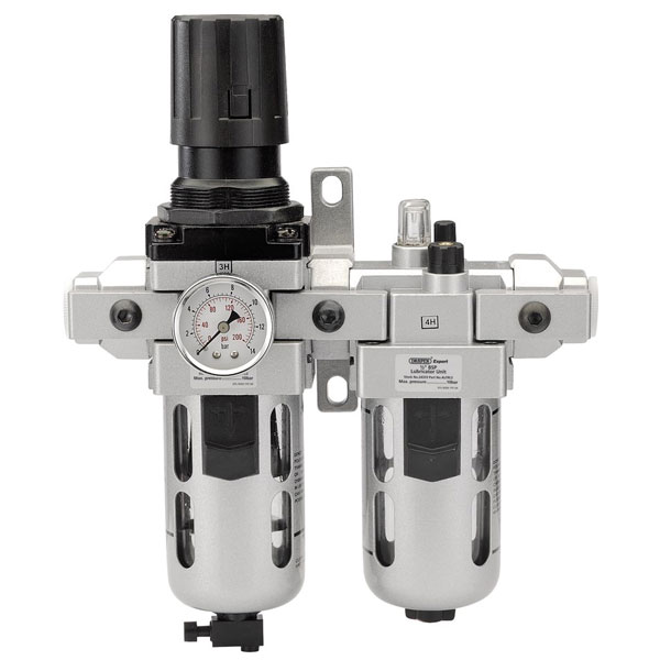 DRAPER Filter - Regulator - Lubricator 1/2'', Size 300 mm, Size 300 mm