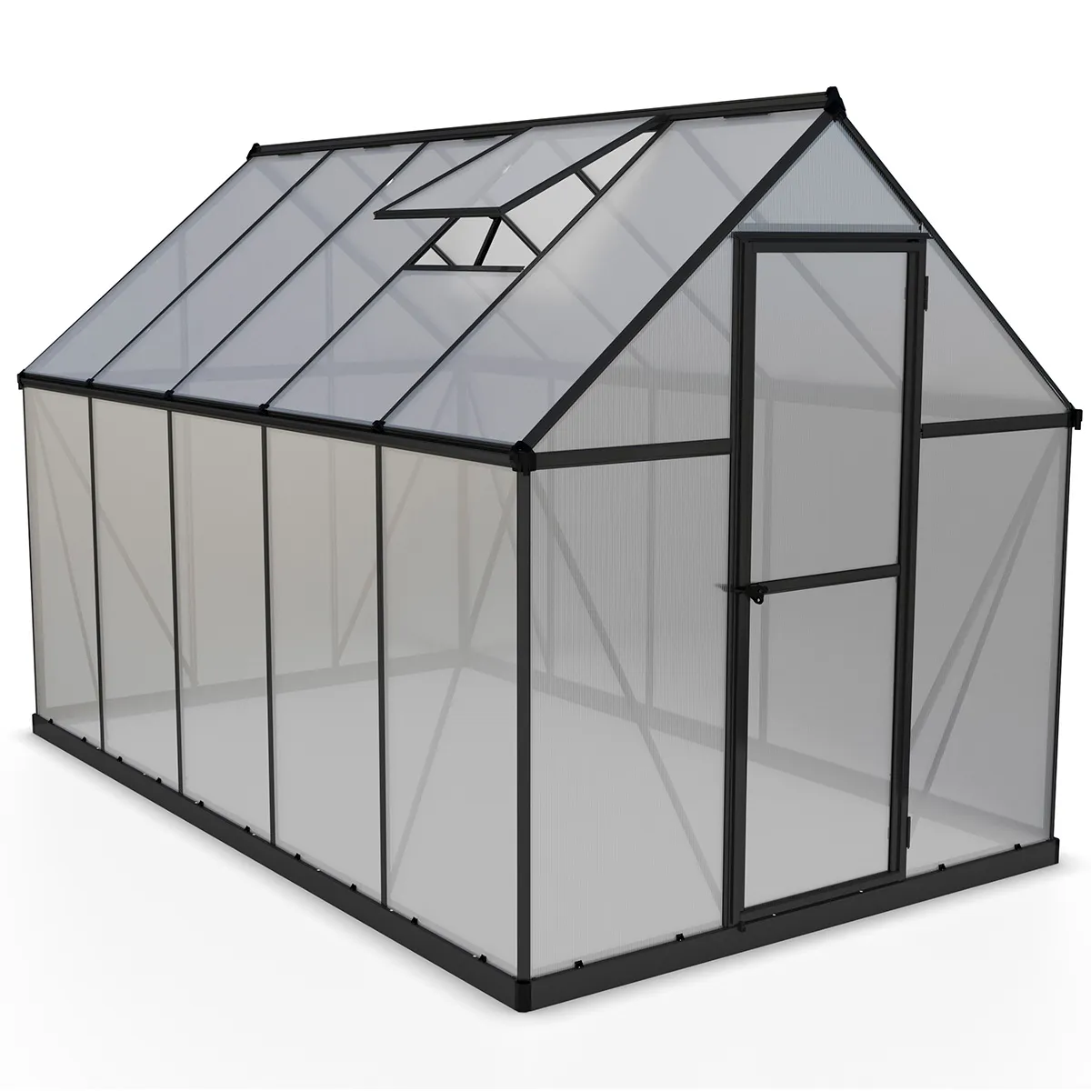 Palram 6' x 10' Palram Canopia Mythos Grey Greenhouse (1.85m x 3.06m)
